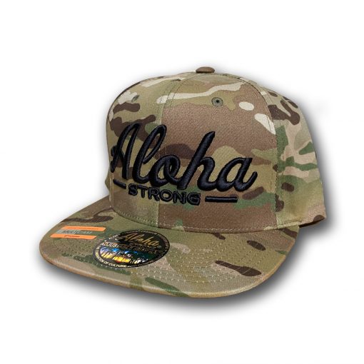 AlohaStrongScriptCamouHat1