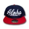 AlohaStrongScriptRedWhiteBlueHat2