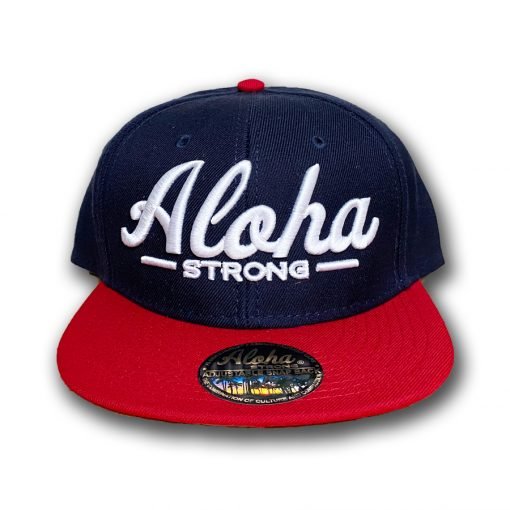 AlohaStrongScriptRedWhiteBlueHat2